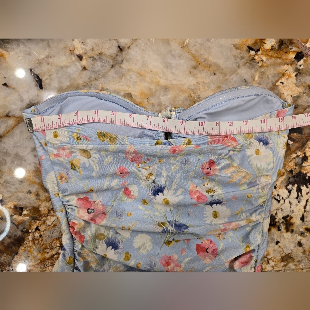 Zimmermann Light Blue Floral One-Piece Swimsuit - Picture 10 of 12